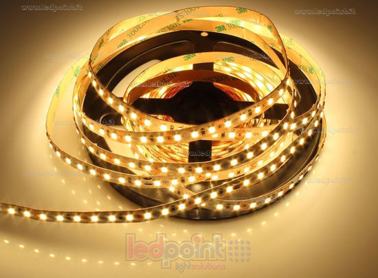 Image de Ruban led blanc chaud 5m 2600-2800K 120leds/m 2835 12V 9,6W/m