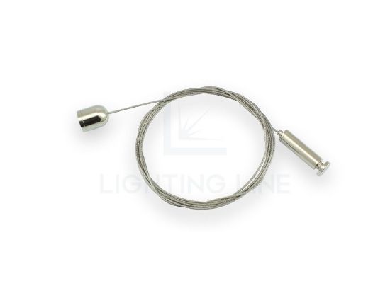 Image de Accessoires de montage pour profilés en suspension, réglage en partie basse, 1 câble, longueur 2m