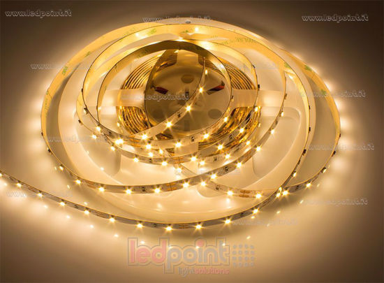 Image de Ruban led Blanc chaud 5m 2600-2800K 60leds/m 3528 12V 4,8W/m