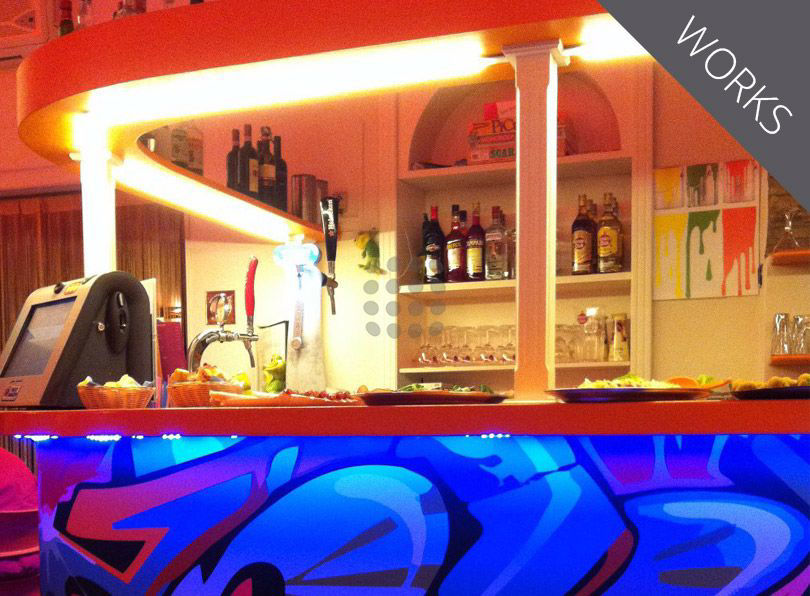 Comptoir d'un bar