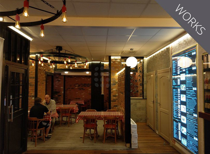Eclairage d'un restaurant