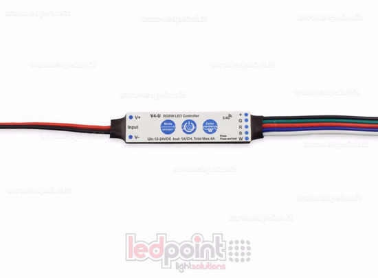 Image de Récepteur controller mini RGBW 12/24V, 4ch 75W