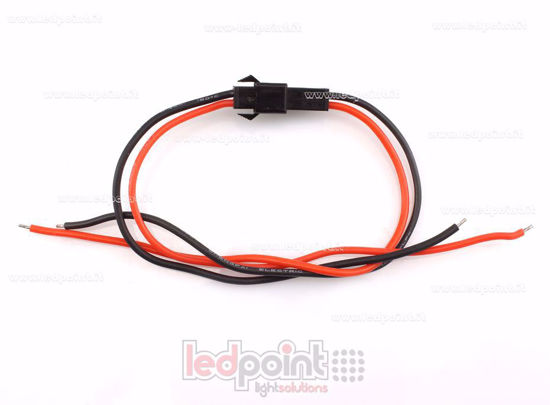 Image de Connecteur 2 câbles pour ruban led monocouleur 0,5mm câble
