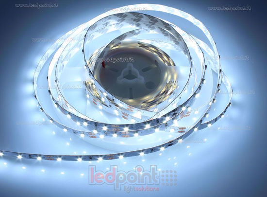 Image de Ruban led Blanc froid 5m 6000-6500K 60leds/m 3528 12V 4,8W/m adhésif blanc