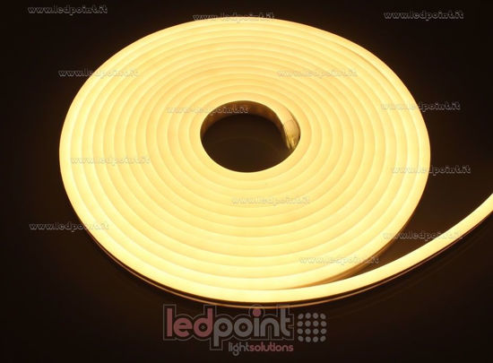 Image de Led Neon Flex 6mm blanc chaud 2835 24V 9,6W 120led/m IP65 50m