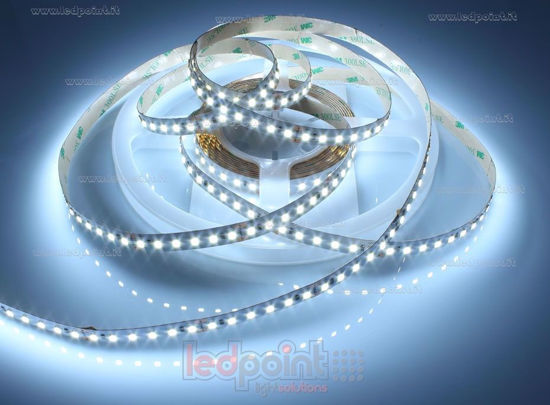 Image de Ruban led blanc froid 1m 6000-6500K 120leds/m Honglitronic 2835 12V 24W/m