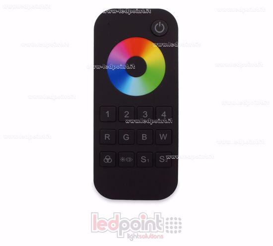Image de Télécommande RGB/RGBW, 4 zones, 2 scènes, noir, RF2.4g