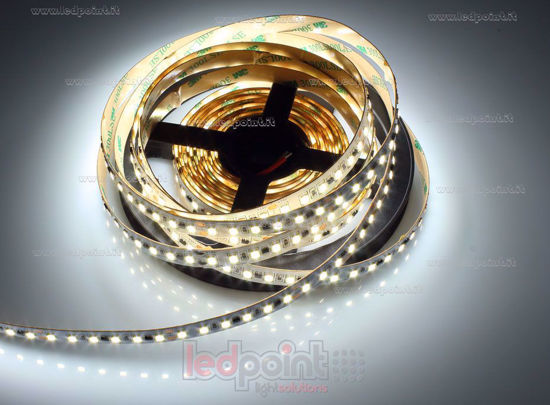 Image de Ruban led 5m blanc 4000-4500K 2835 120led/m Honglitronic 24V 13,3W/m avec stabilisateur de courant