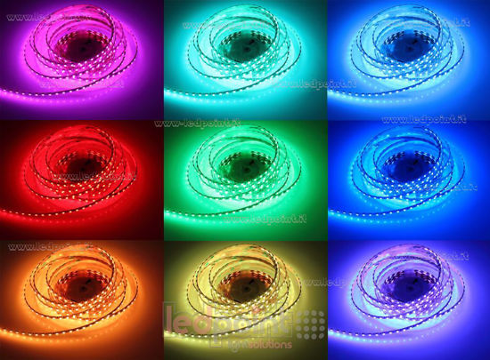 Image de Ruban led RGB 5m 3838 120led/m 24V 9,6W/m PCB 5mm