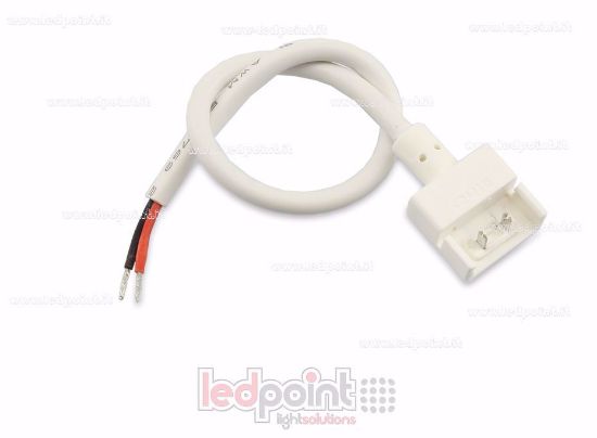 Image de Connecteur IP67 avec 20cm de câble pour rubans led 2835 et 5050 monochrome (PCB 10mm), version réduite