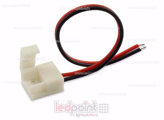 Image de Connecteur waterproof pour IP65/IP53 2835 et 3528 seule couleur rubans led avec 14cm cable (PCB 8mm), version réduite