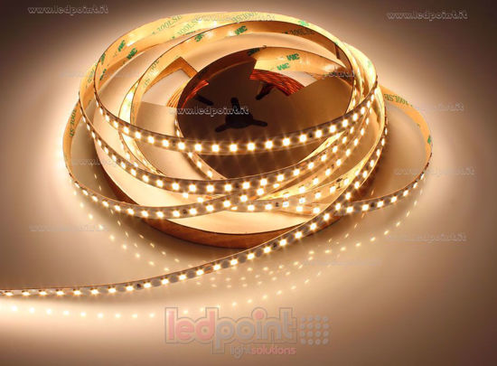 Image de Ruban led 5m blanc chaud 3000K 3step 2835 CRI>90 128led/m 24V 13W/m