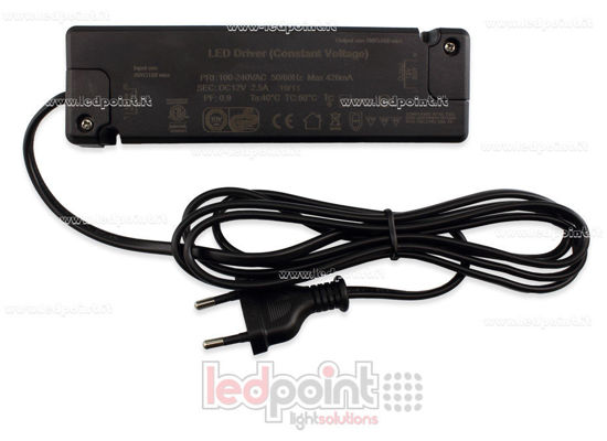 Image de Transformateur 30W 12V avec mini connecteur 2-pin