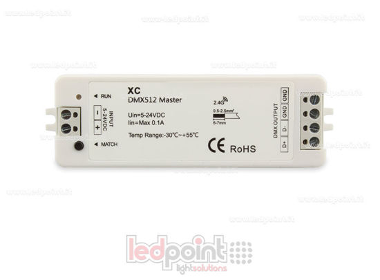 Image de Recepteur contrôleur master DMX RGBW, RF 2.4G