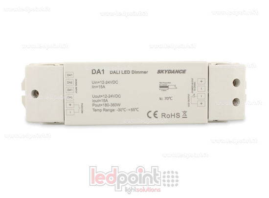 Image de Dimmer DALI, 1 canal 15A, 12-24V DC, tension constante