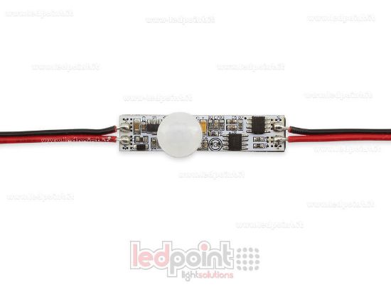 Image de Détecteur de mouvement PIR on/off pour installation sur profilé, 12-24V, 1ch 3A