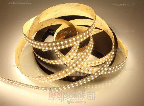 Image de Ruban led Blanc chaud 5m 3000K 3step 252leds/m Honglitronic 2835 24V 45W/m