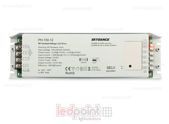 Image de Transformateur 150W 12V  Wireless Push-Dim SkyDance