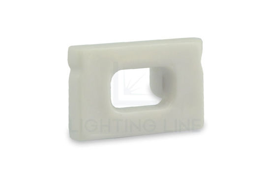Image de Embout gris en plastique avec passe-câble pour profilé PR-SL12-16