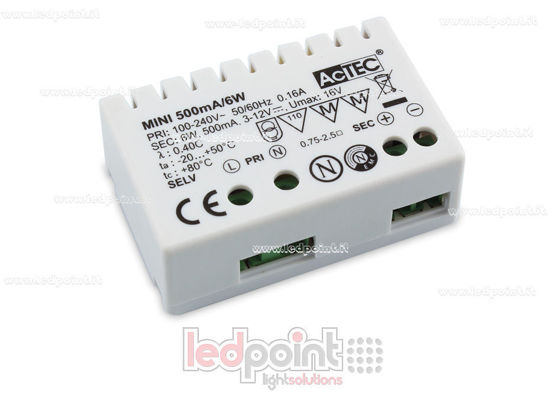 Image de Transformateur Série Mini 6W 500mA AcTEC