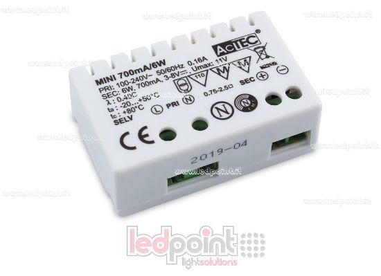 Image de Transformateur Série Mini 6W 700mA AcTEC