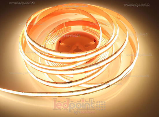 Image de Ruban led COB Blanc chaud 5m 3000K 512leds/m CRI>90 24V 16W/m