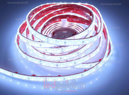 Image de Ruban led 5,2m blanc froid 6000K 2835 60 led/m Honglitronic IP67 silicone solide transparent 24V