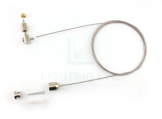 Image de Accessoires de montage pour profilé PR-NE03-17-S2 , réglage en partie basse, 1 câble, longueur 2m