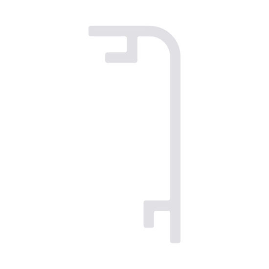 Image de Diffuseur satiné pour profilé en aluminium pour faiance LLP-TI02-10-S3, 3 mètres