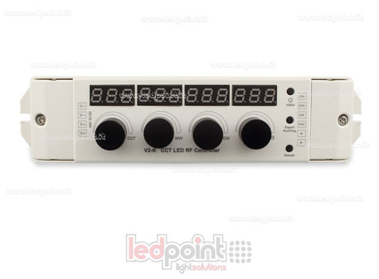 Image de Récepteur contrôleur CCT avec 4 boutons 12-24V, 4ch*4A, RF 2.4G