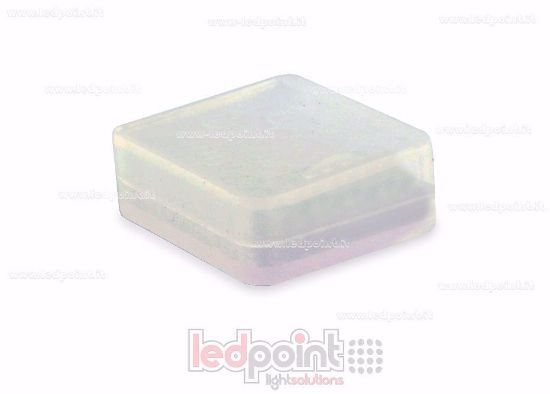 Image de Embout transparent en silicone de 10 mm pour ruban LED avec protection IP64 et IP67