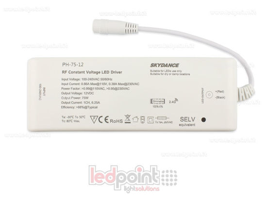 Image de Transformateur 75W 12V  1 canal, Wireless SkyDance