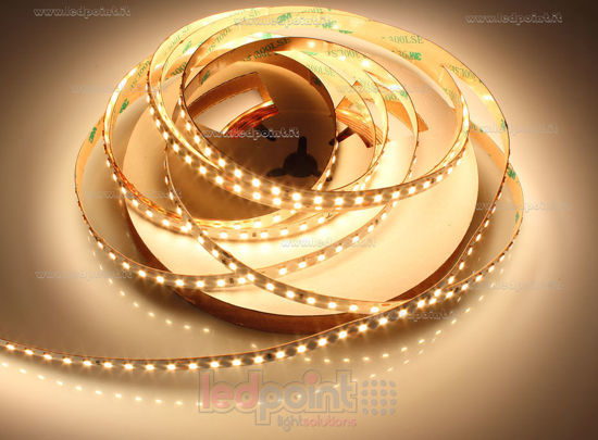 Image de Ruban led 5m blanc chaud 3000K 3step 2835 CRI>95 (Ra>97) 128led/m 24V 13W/m