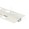 Image de Profilé en aluminium peint en blanc pour placoplâtre 50x10mm, 3 mètres