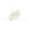 Image de Embout gauche blanc avec tube 32mm pour profilé CC01-06-G3