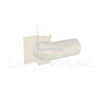Image de Embout droit blanc avec tube 32mm pour profilé CC01-06-G3