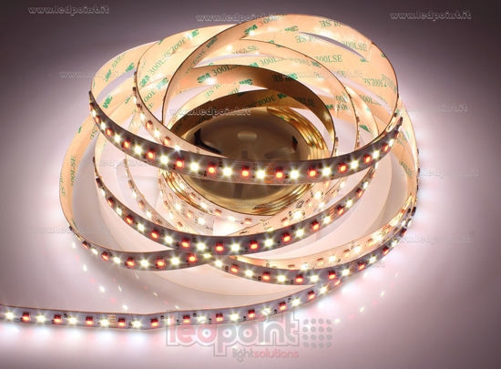 Image de Ruban led 5m 3838 RGB + blanc 4000K 3step 2835 140led/m Honglitronic 24V 28,8W/m