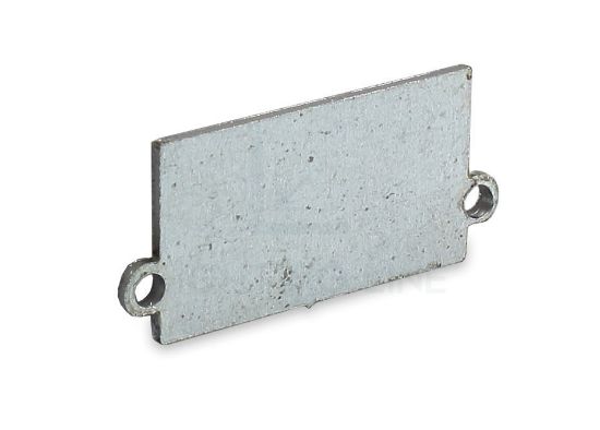 Image de Embout en tôle galvanisée pour profilé en aluminium pour placoplâtre DW07-01