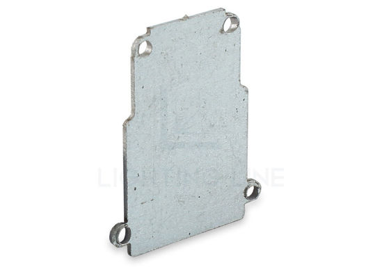 Image de Embout en tôle galvanisée pour profilé en aluminium pour placoplâtre DW11-03