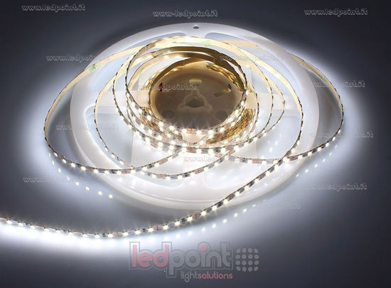 Image de Ruban led 5m blanc 4000K 3step 2835 120led/m Honglitronic 24V 9,6W/m, PCB 5mm