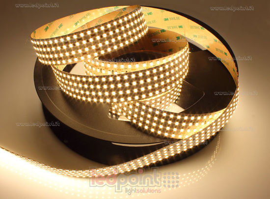 Image de Ruban led Blanc chaud 3m 3000K 3step 576led/m Honglitronic 2835 24V 44,4W/m