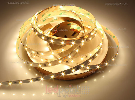 Image de Ruban Led blanc chaud 5m 3000K 3step 2835 60led/m IP65 Parylene Honglitronic 24V 14,4W/m