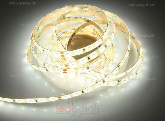 Image de Ruban led blanc 4000K 60leds/m IP53 (IP65) 2835 Honglitronic 24V 14,4W/m