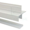 Image de Profilé en aluminium peint en blanc pour placoplâtre 36x34mm, 3 mètres