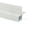 Image de Profilé en aluminium peint en blanc pour placoplâtre 36x34mm, 3 mètres
