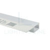 Image de Profilé en aluminium peint en blanc pour placoplâtre 38x11mm, 3 mètres