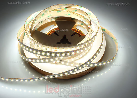 Image de Ruban led 5m blanc 4000K 3step 2835 128led/m Honglitronic 48V 14,4W/m avec stabilisateur de courant