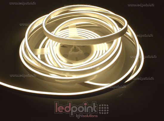 Image de Led Neon Flex 6mm blanc chaud 3000K 2835 24V 9,6W 120led/m IP65 5m