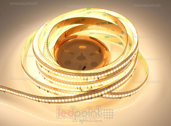 Image de Ruban led 5m blanc chaud 3000K 3step 2835 256leds/m Honglitronic 48V 22W/m avec stabilisateur de courant