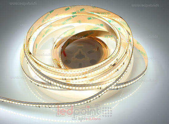 Image de Ruban led 5m blanc 4000K 3step 2835 256leds/m Honglitronic 48V 22W/m avec stabilisateur de courant